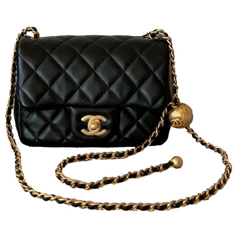 chanel small black purse - chanel small bag with chain.